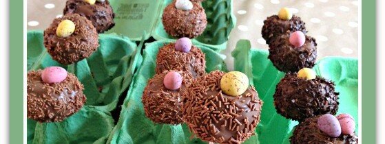Easter nest cake pops
