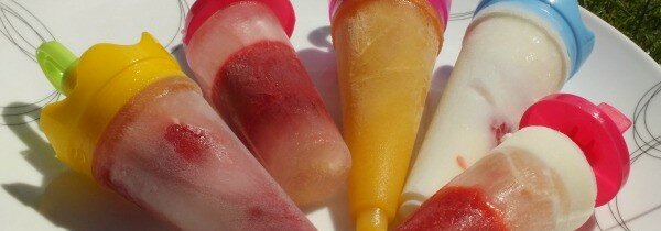 Homemade ice lollies